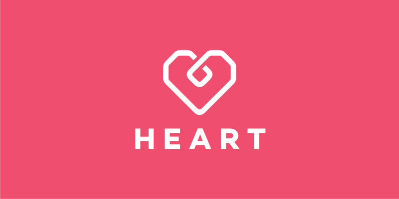 Geometric Heart Logo