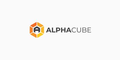 Alpha Cube Letter A Logo