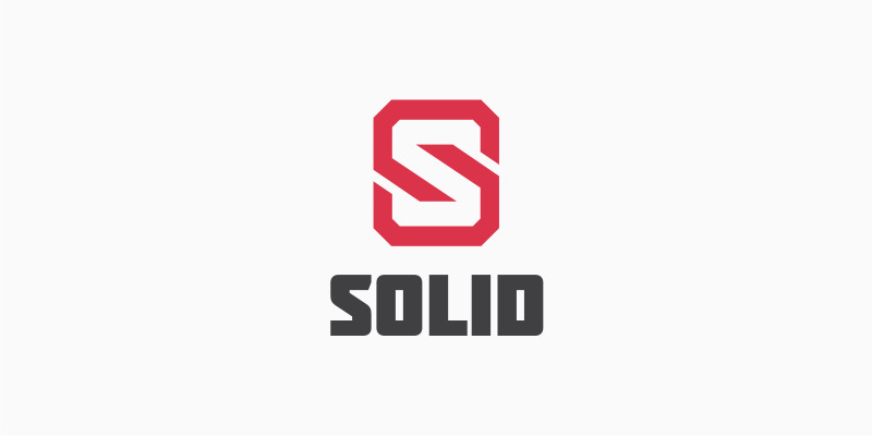 Solid Letter S Logo