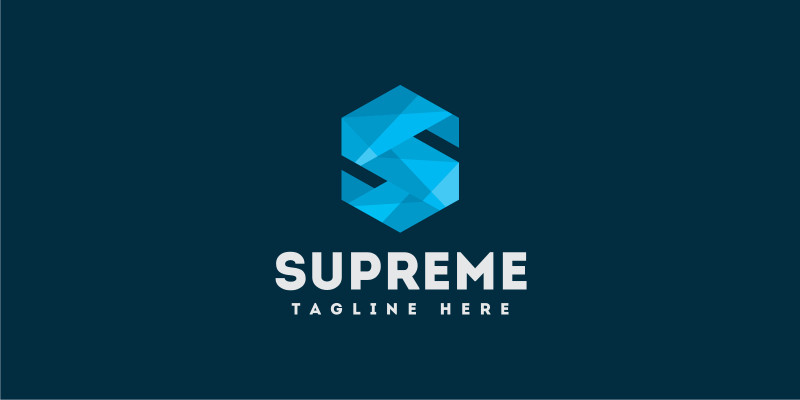 Supreme Letter S Logo Template