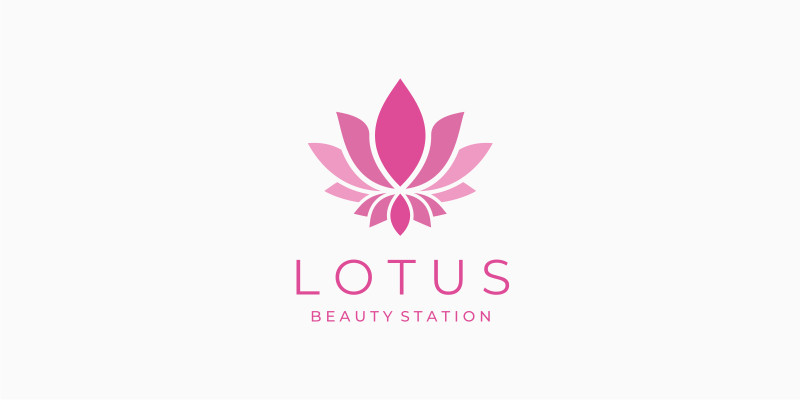 Lotus Flower Vector Logo