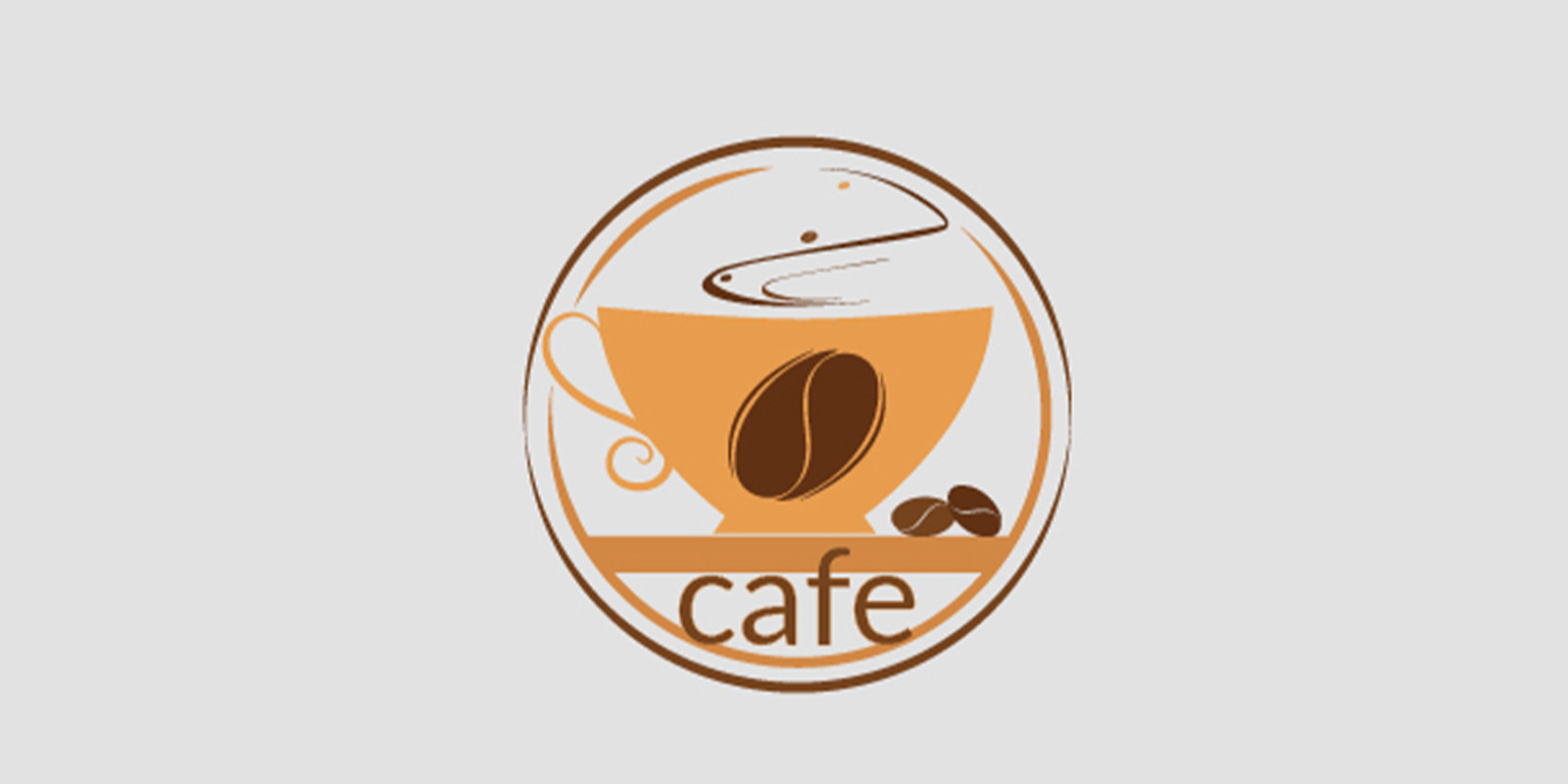 Cafe Logo Template by Wafaaelsayd | Codester
