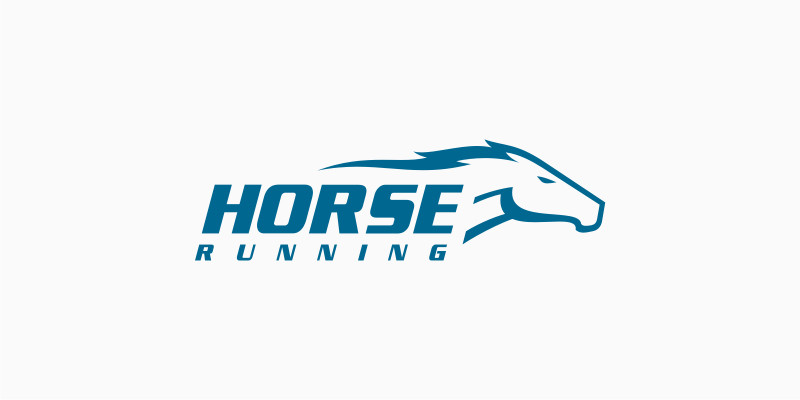 Horse Running Logo