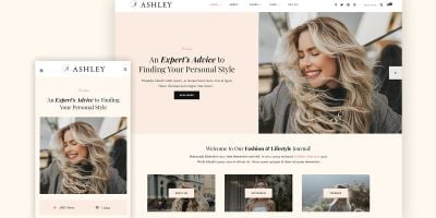 Ashley -  A Personal Lifestyle WordPress Blog