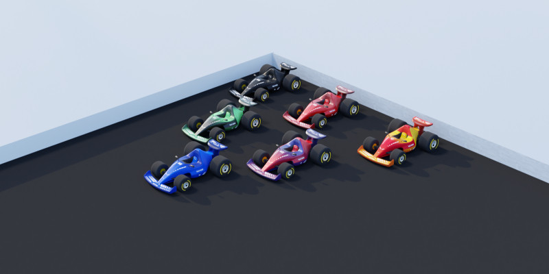 Racing Cars 6 Models - Unity