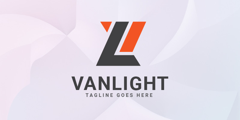 Letter VL modern minimalist logo design template