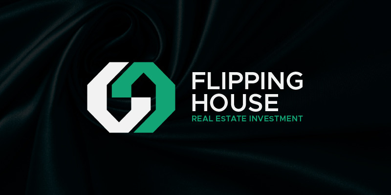 Real Estate Flipping House Logo Design Template