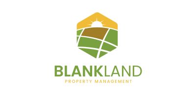 Blank Land Properties Logo Design Template