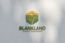 Blank Land Properties Logo Design Template Screenshot 1