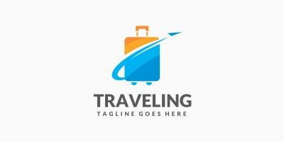 Traveling Logo Template