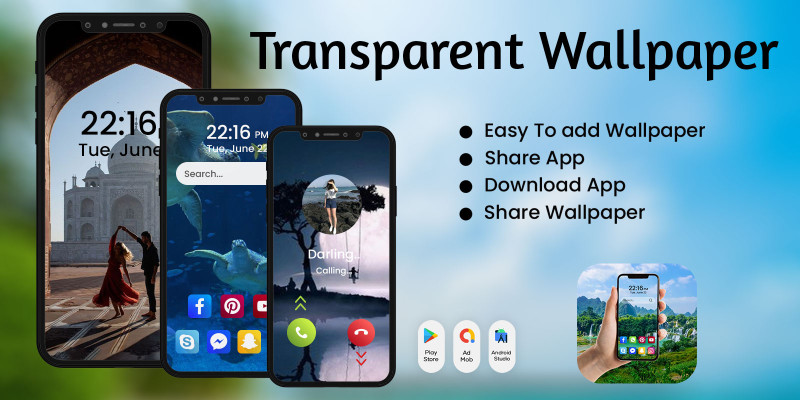 Transparant Phone - Android App Template