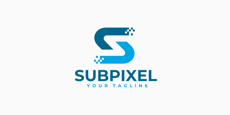 Subpixel Letter S Logo