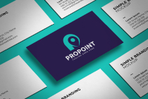 P letter point pin logo design template Screenshot 1