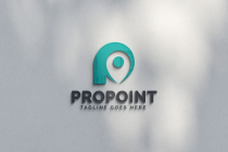 P letter point pin logo design template Screenshot 2