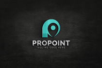 P letter point pin logo design template Screenshot 3