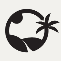 Palm Tree Landscape Logo Design