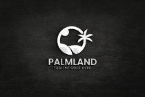 Palm Tree Landscape Logo Design Screenshot 3
