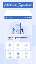 Electronic Signature Maker - Android App Template Screenshot 1