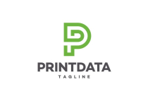 Print Data Letter P Logo Screenshot 1