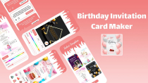 Birthday Invitation Card Maker - Android App Screenshot 1