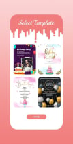 Birthday Invitation Card Maker - Android App Screenshot 2