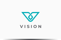 Vision Letter V Logo Screenshot 1