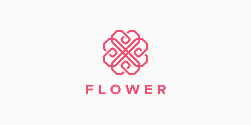 Abstract Flower Logo Template