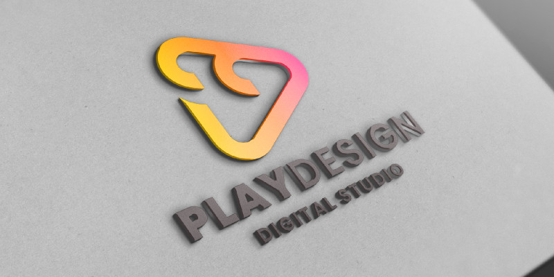 Play Design Digital Agency Pro Logo