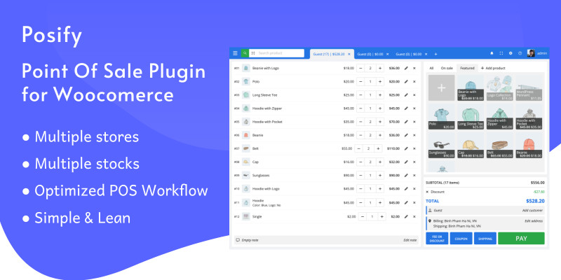 Posify - Point of Sale for Woocommerce