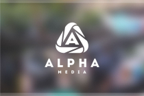 Alpha Media Letter A Logo Screenshot 3