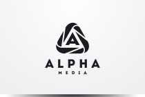 Alpha Media Letter A Logo Screenshot 5
