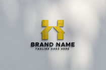 HM Letter House Logo Design Template Screenshot 3