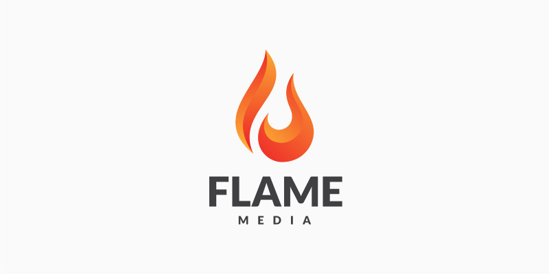 Flame Logo Template