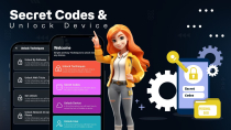 Secret Codes and Unlock Device - App Source Code Screenshot 1