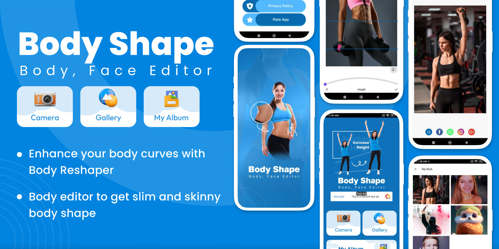 Body Shape Editor - Android App Template by Vocsy | Codester