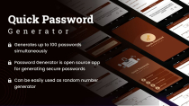 Quick Password Generator - Android App Source Code Screenshot 1