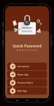 Quick Password Generator - Android App Source Code Screenshot 3