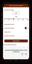 Quick Password Generator - Android App Source Code Screenshot 6