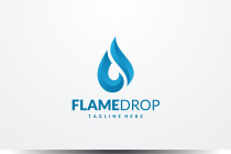 Flame Drop Logo Template Screenshot 1