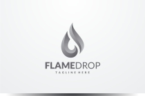 Flame Drop Logo Template Screenshot 2