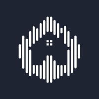 House sound Wave Home Logo DesignTemplate