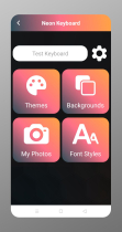 Neon Keyboard with Admob Android Screenshot 1