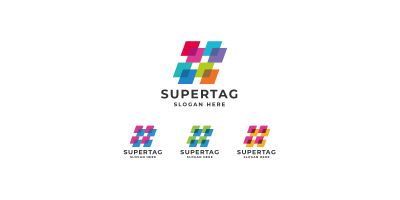 Super Hashtag Logo