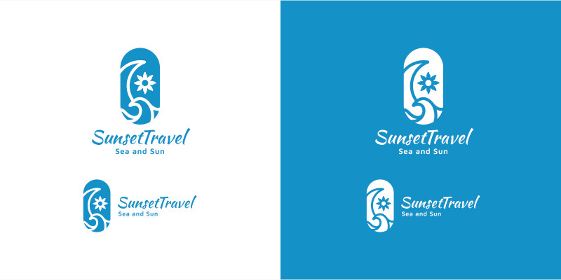 Sunset Travel Agent Logo v.1