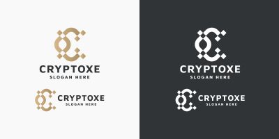 Crypto Coin Pixel Logo