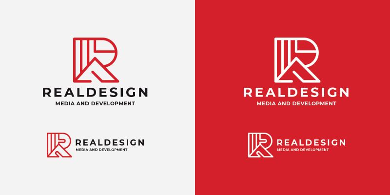 Real Design Letter R Logo