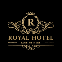 Royal Hotel Letter R Logo