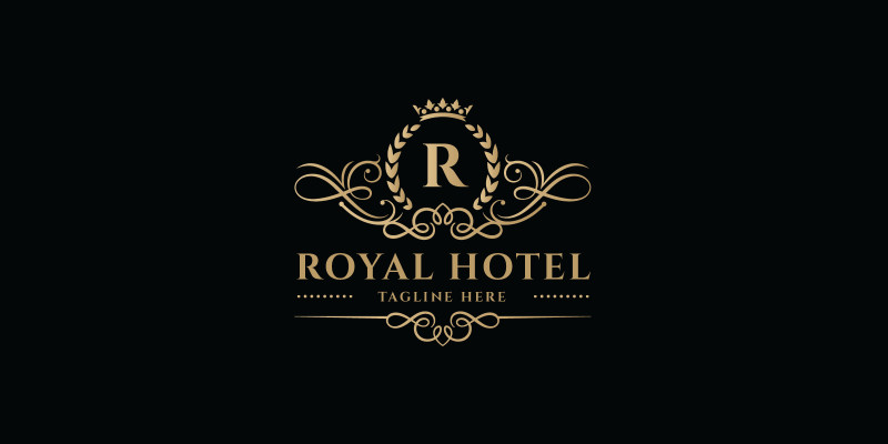 Royal Hotel Letter R Logo