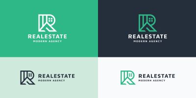 Real Estate Modern Agency Logo