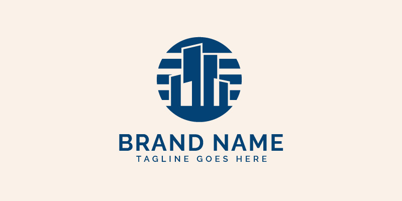 Modern building logo design template